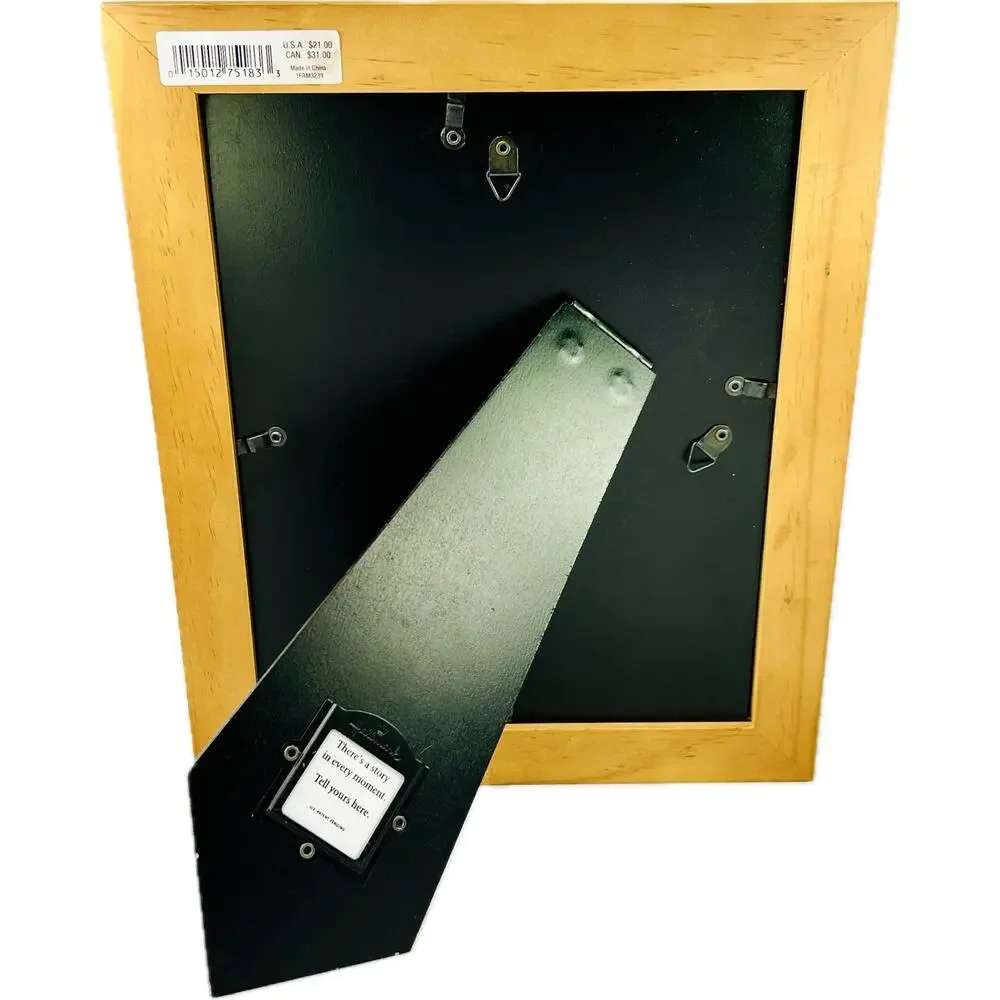 Hallmark Signature Natural‎ Wood & Metal Frame 4x6 Photo Duo